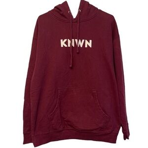 Art of Homage KNWN Independent Hillsong Maroon Hoodie Size XXL EUC #3548